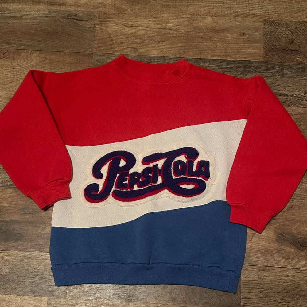 Kids Vintage Red, White, and Blue Pepsi Sweater
